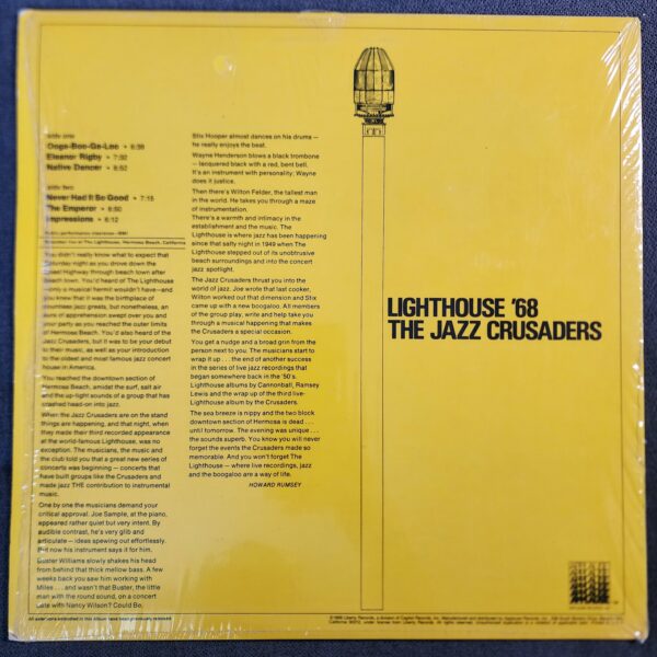 The Jazz Crusaders – Lighthouse '68 (LP, 1982 Reissue) - Image 2