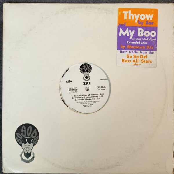 Zae – Thyow b/w Ghost Town DJs – My Boo (12", 1995)