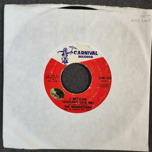 The Manhattans – I Bet'cha (Couldn't Love Me) / Sweet Little Girl (7", 1966)
