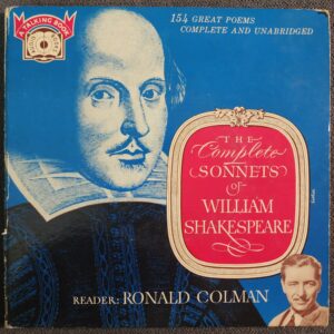 Ronald Colman – The Complete Sonnets Of William Shakespeare (3x 7", 1966)