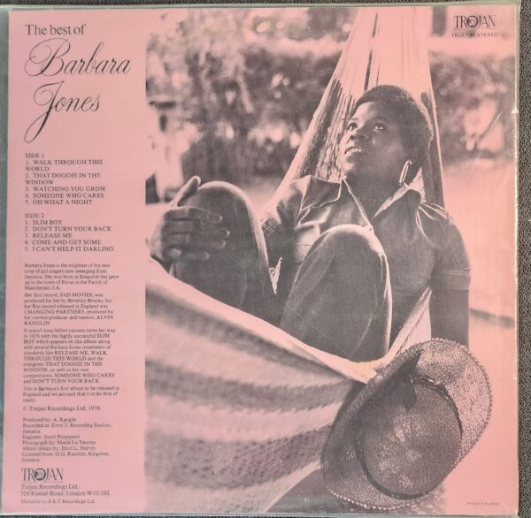 Barbara Jones – Best Of Barbara Jones (LP, 1976) - Image 2