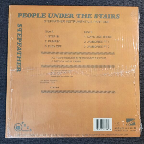 People Under The Stairs – Stepfather Instrumentals Part One (12", 2007) - Image 2