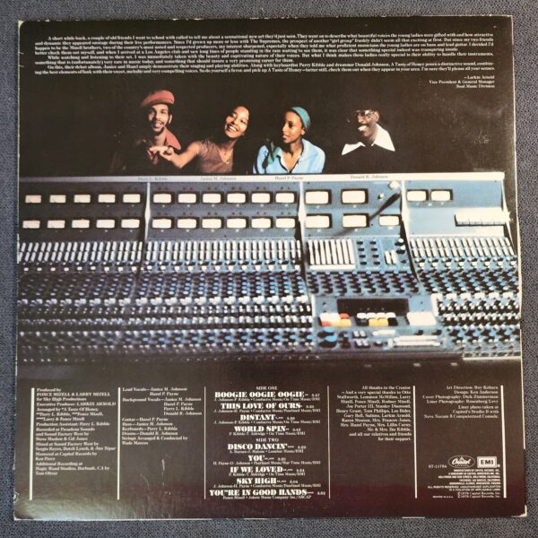A Taste Of Honey – A Taste Of Honey (LP, 1978) - Image 2