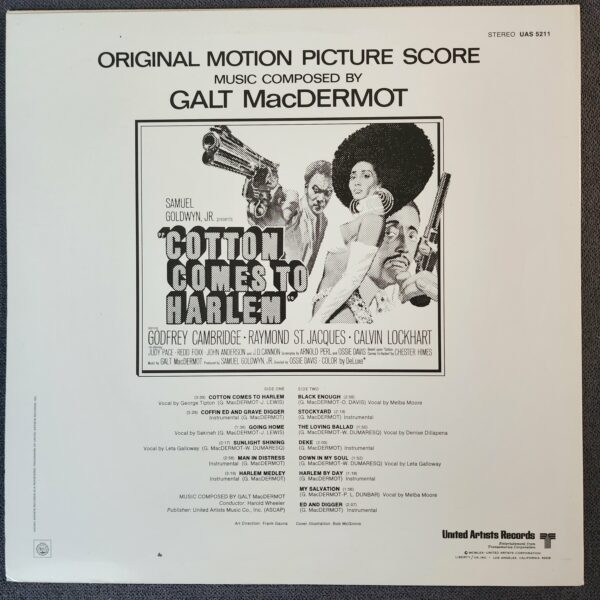 Galt MacDermot – Cotton Comes To Harlem (Original Motion Picture Score) (LP, 2003 Reissue) - Image 2