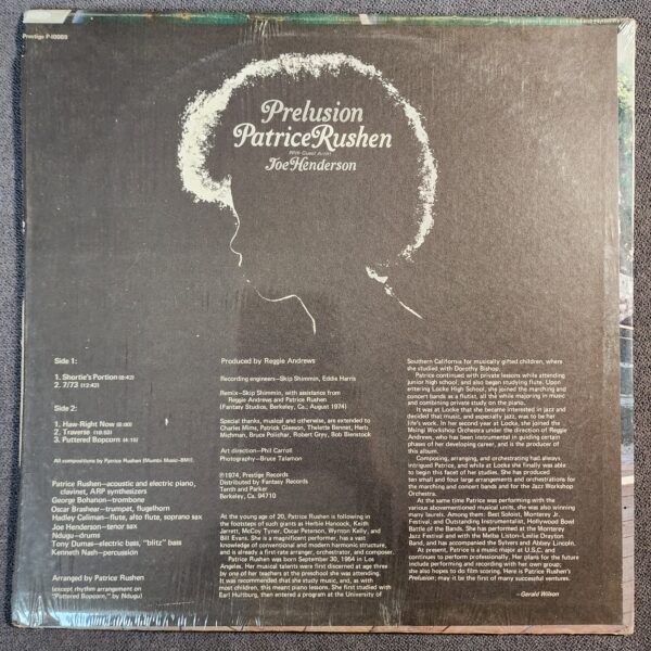 Patrice Rushen – Prelusion (LP, 1974) - Image 2