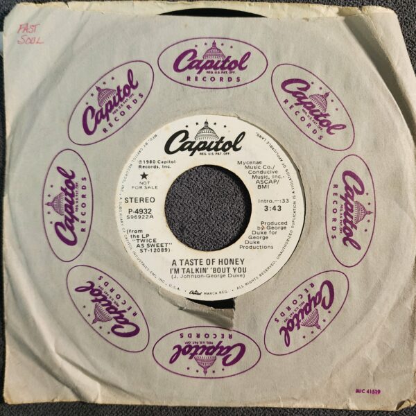 A Taste Of Honey – I'm Talkin' 'Bout You (7", 1980)