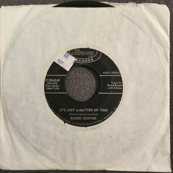 Brook Benton – It's Just A Matter Of Time / Hurtin' Inside (7", 1959)