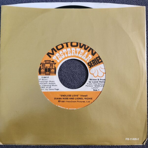 Diana Ross And Lionel Richie – Endless Love (7", 1981)