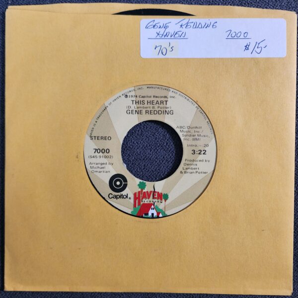 Gene Redding – This Heart / What Do I Do on Sunday Morning? (7", 1974)