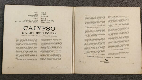 Harry Belafonte – Calypso (2x7" EP, 1956) - Image 3