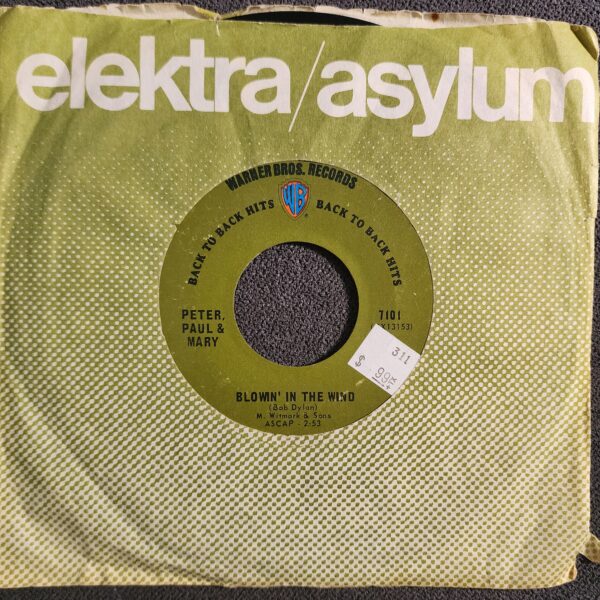 Peter, Paul & Mary – Blowin' In The Wind / Puff (The Magic Dragon) (7", 1967)