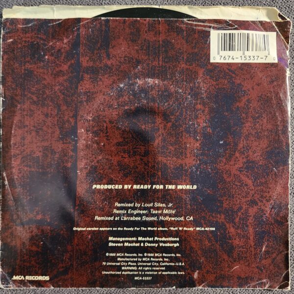 Ready For The World – My Girly (7", 1988) - Image 2