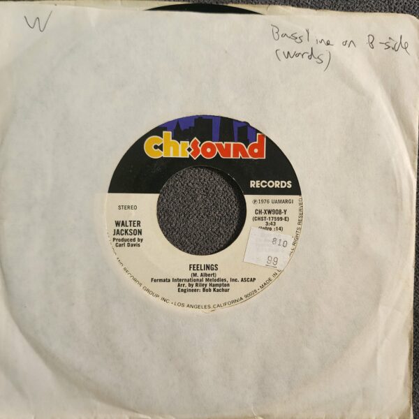 Walter Jackson – Feelings / Words (Are Impossible) (7", 1976)
