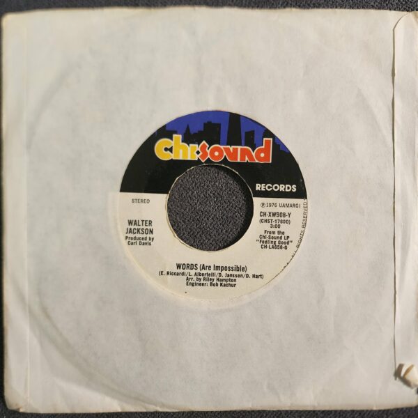 Walter Jackson – Feelings / Words (Are Impossible) (7", 1976) - Image 2