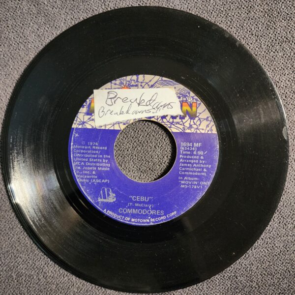 Commodores – Only You / Cebu (7" 1983) - Image 2