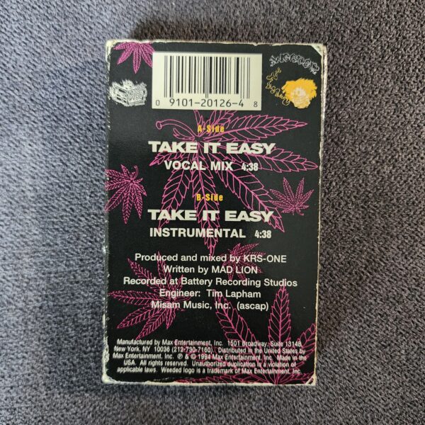 Mad Lion – Take It Easy (Cassette, 1994) - Image 2